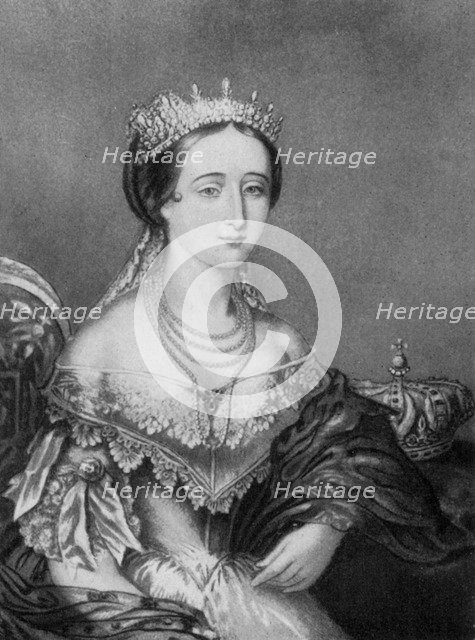 Eugenie de Montijo, Empress Consort of France c1853-1857, (1910).Artist: George Baxter