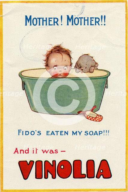 Vinolia soap, 1920s. Artist: Unknown