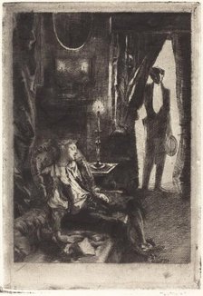 Iza Sleeping (Le Sommeil d'Iza), 1885. Creator: Paul Albert Besnard.