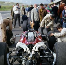 1966 Ferrari 312 Formula 1 engine. Creator: Unknown.