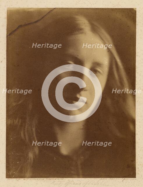 Study Head of St. John, 1866. Creator: Julia Margaret Cameron.