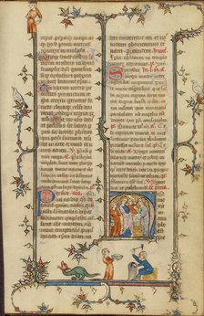 Initial H: The Presentation in the Temple; Breviary, about 1320-1325. Creator: Unknown.