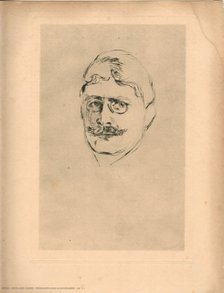 Portrait of the writer Knut Hamsun (1859-1952), 1896.