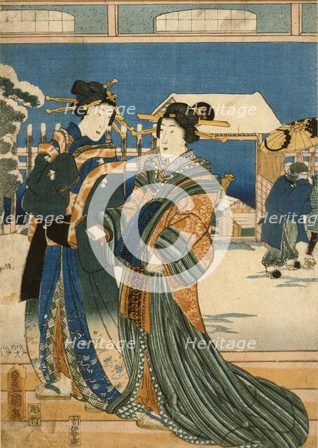 Two Women, 1855. Creator: Utagawa Kunisada.