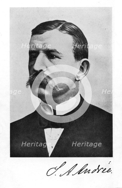 Salomon August Andree, Swedish engineer and aeronaut, (1931). Artist: Unknown