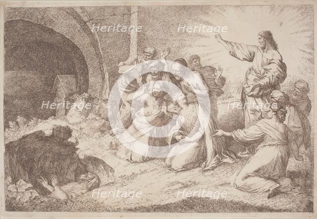 The Raising of Lazarus, 1758/1759. Creator: Gaetano Gherardo Zompini.