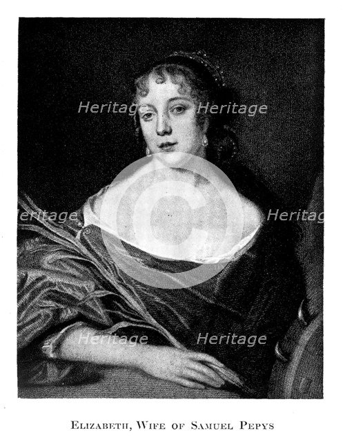 Elizabeth Pepys (1640-1669), 19th century. Artist: Unknown