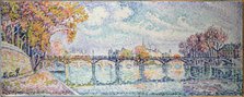Le pont des Arts, 1928. Creator: Paul Signac.