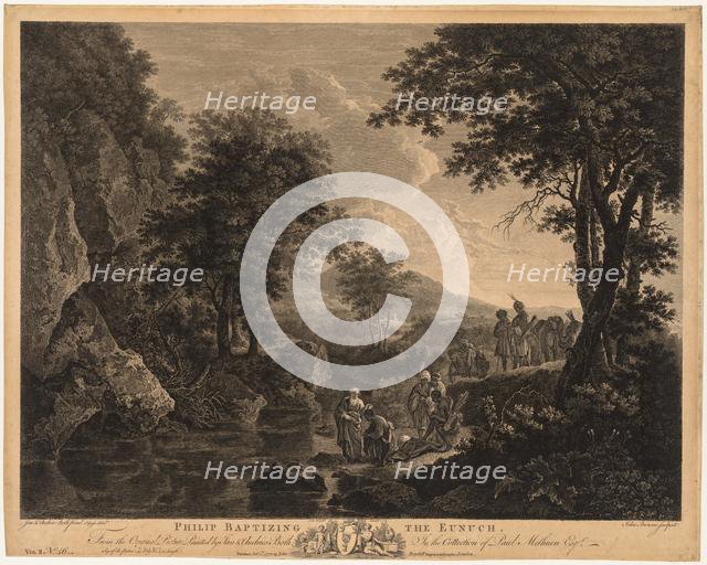 Philip Baptising the Eunuch, 1772. Creator: John Browne (British, 1741-1801).