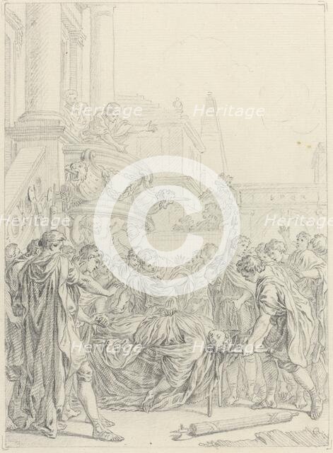 Du plus grand des Romains voilà ce qui vous reste. Creator: Hubert Francois Gravelot.