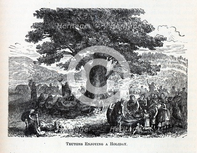 Teutons Enjoying A Holiday, 1882. Artist: Anonymous  
