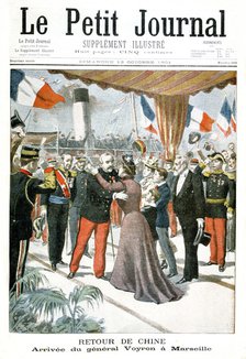 Arrival of General Voyron at Marseilles on his return from China, 1901. Artist: Unknown