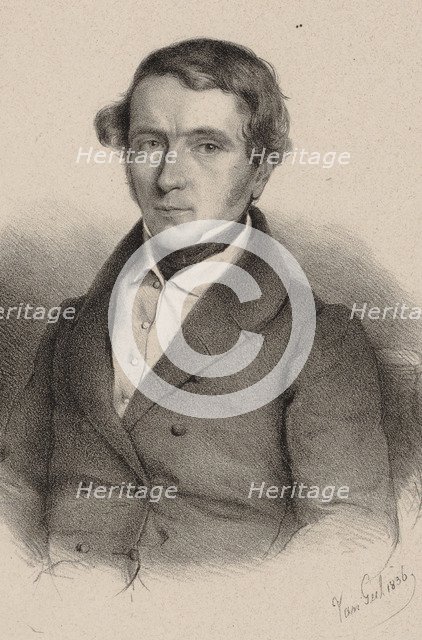 Portrait of the composer Prudent Louis Aubéry Du Boulley (1796-1870), 1830s.
