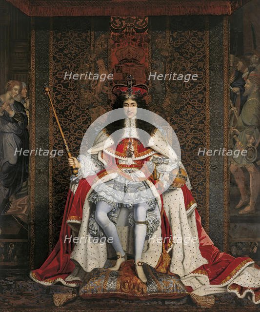 Portrait of Charles II of England (1630-1685), ca 1676. Creator: Wright, John Michael (1617-1694).