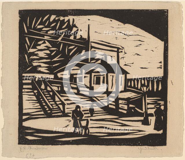 Shed on the Bank of the Elbe, 1906. Creator: Ernst Kirchner.