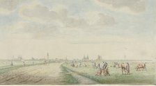 View of Kampen from the landward side, 1770-1810. Creator: Pieter Remmers.