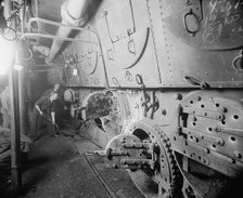 U.S.S. Massachusetts, fire room, between 1896 and 1901. Creator: Unknown.