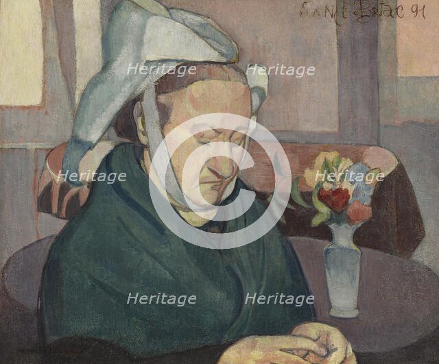 Portrait De Madame Lemasson, 1891. Creator: Emile Bernard.