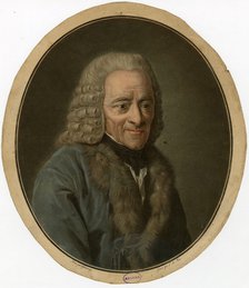 Portrait of Francois Marie Arouet de Voltaire (1694-1778), 1791.