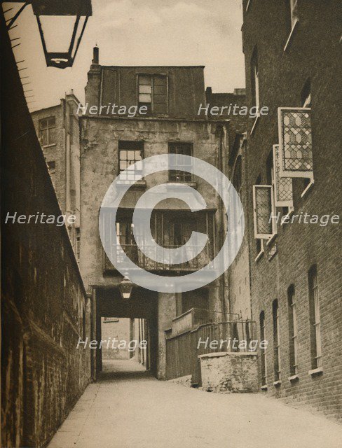 'Strand Lane and the Entrance to the Roman Bath', c1935. Creator: Unknown.