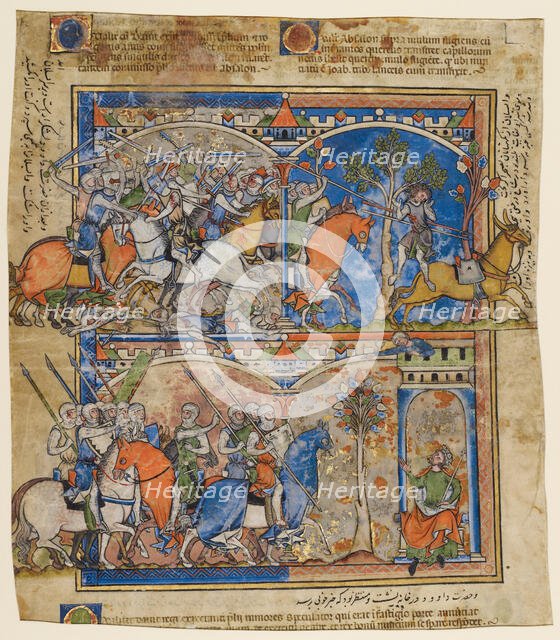 Leaf from the Morgan Picture Bible, about 1250. Creator: Unknown.