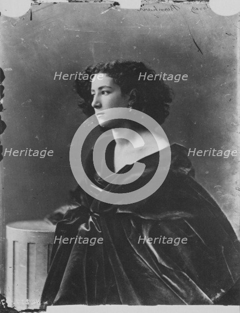 Sarah Bernhardt, French actress, c1865. Artist: Gaspard-Felix Tournachon