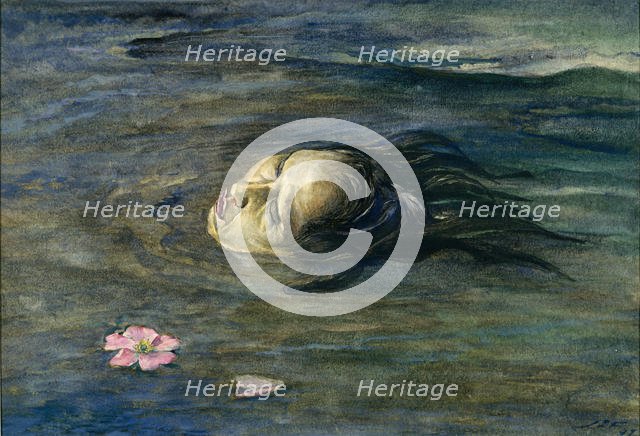 The Strange Thing Little Kiosai Saw in the River, 1897. Creator: John La Farge.