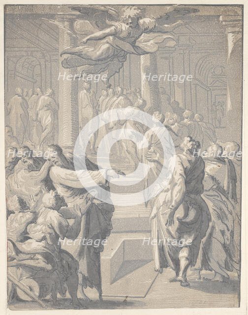 Christ healing the paralytic, 1540-50., 1540-50. Creator: Niccolo Vicentino.