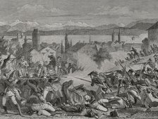 French Revolutionary Wars: Second Coalition (1709-1802) - "Battle of Zurich", 1799 (1879).  Creator: Unknown.
