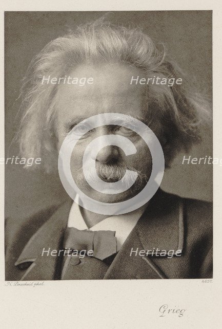 Portrait of the composer Edvard Grieg (1843-1907), .