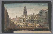 View of the Royal Exchange, London, 1751. Creator: Thomas Bowles.