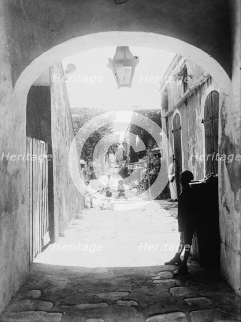 Street in Charlotte Amalie, St. Thomas, between c1915 and c1920. Creator: Bain News Service.