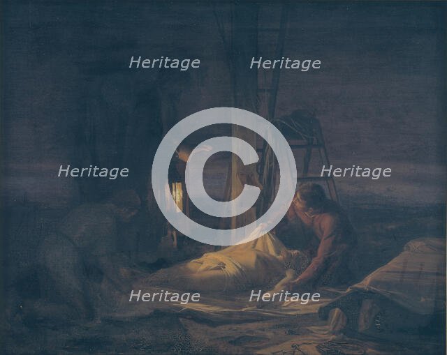 Descent from the Cross, 1886. Creator: Carl Bloch.