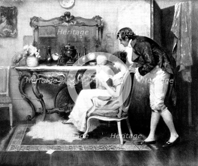 The Inquisitive Lover. -  by R. Holyoake, 1898. Creator: Unknown.