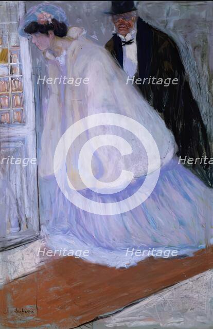 Sortie du Théâtre, 1905. Creator: Charles Dufresne.