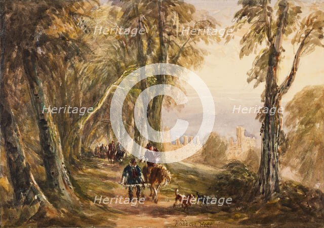 Haddon Hall in the Olden Time, c1810s-1840s. Creator: David Cox the Elder.