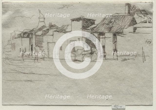 The Swan, Chelsea, c. 1870. Creator: James McNeill Whistler (American, 1834-1903).