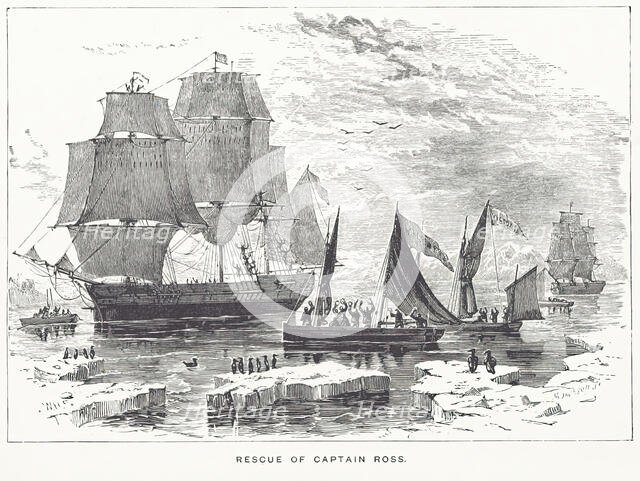 Rescue of Captain Ross, 1833, (1884). Creator: Mason Jackson.