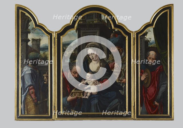 Adoration of the Magi, 1540-1549. Creator: Pieter Coecke van Aelst.