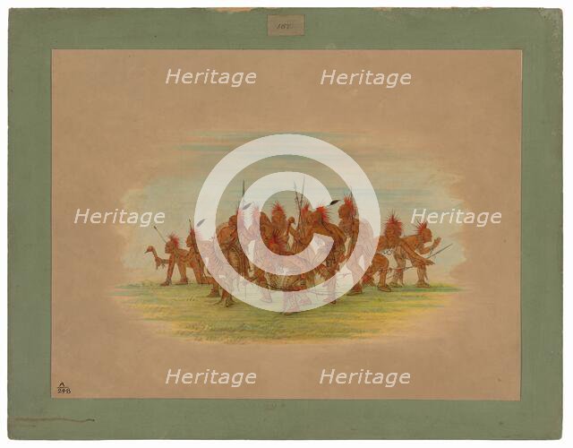 Discovery Dance - Saukie, 1861. Creator: George Catlin.