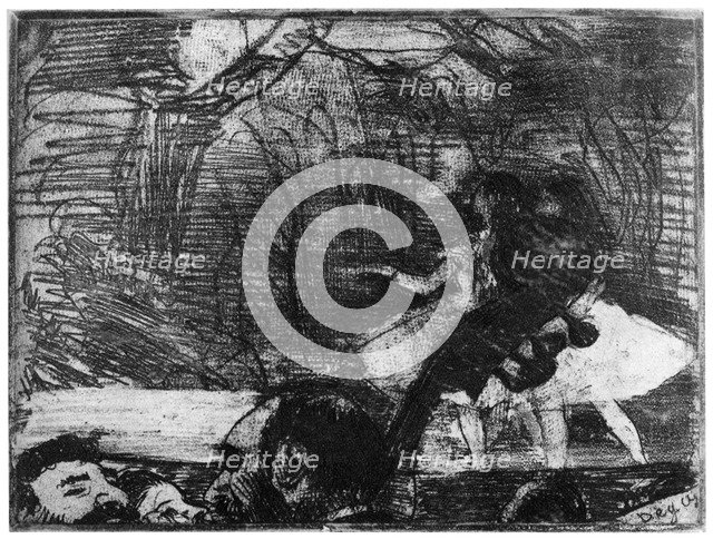 'Sur la Scene', c1850-1910 (1924). Artist: Edgar Degas