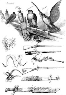 The "Sport and Art" exhibition at the Grosvenor Gallery, 1890. Creator: Unknown.