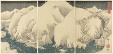 Mountains and Rivers on the Kiso Road (Kisoji no yamakawa)...,1857. Creator: Ando Hiroshige.