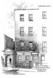 John Flaxman's house, Buckingham Street, Euston Road, London, 1912. Artist: Frederick Adcock