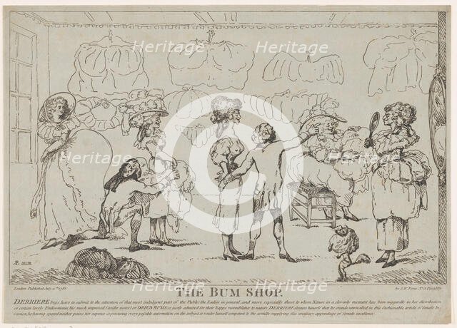 The Bum Shop, July 11, 1785. Creator: Attributed to R. Rushworth.