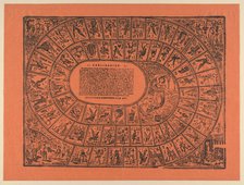 Game of the Goose, with the rules printed in the center, ca. 1900-1910., ca. 1900-1910. Creator: José Guadalupe Posada.