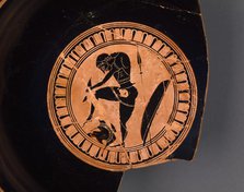 Attic Black-Figure Siana Cup Fragment, about 550 BC. Creator: Heidelberg Painter.