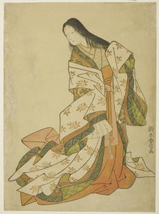 The Poetess Ono no Komachi, Edo period (1615-1868), 1767/68. Creator: Suzuki Harunobu.