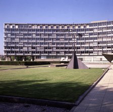 UNESCO building in Paris, designed by Bernhard Breuer and Zehrfuss Marcer in collaboration with P…