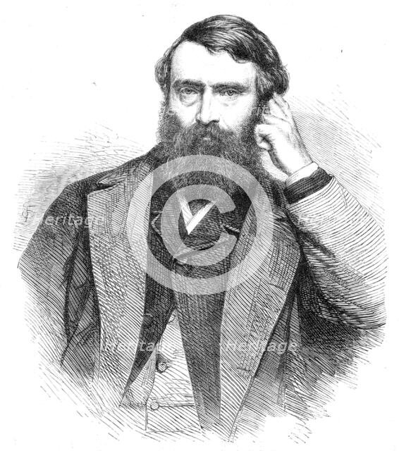 Mr. David Masson, Professor of Rhetoric and Belles Lettres at the University of Edinburgh, 1865. Creator: Unknown.